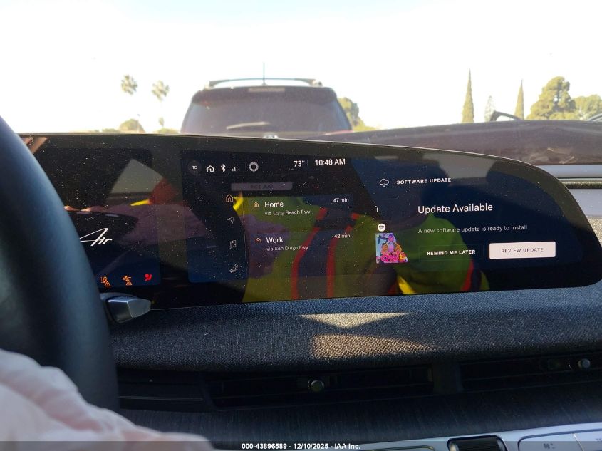 2023 Lucid Air Pure VIN: 50EA1PFA2PA005193 Lot: 43896589