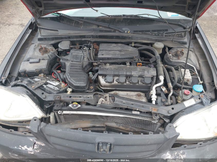 2001 Honda Civic Ex VIN: 1HGES26791L056049 Lot: 43896590