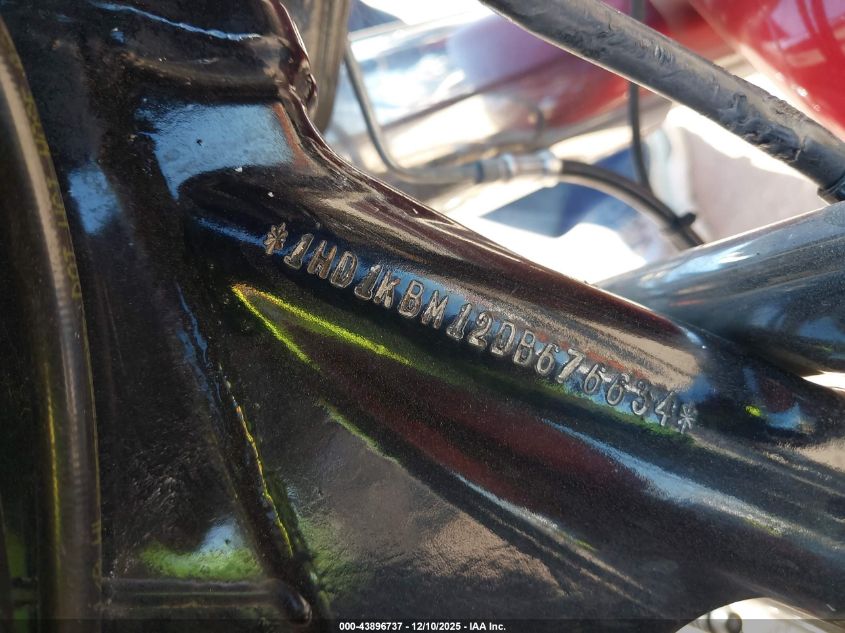 2013 Harley-Davidson Flhx Street Glide VIN: 1HD1KBM12DB676634 Lot: 43896737