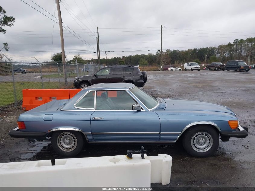 1985 Mercedes-Benz 380 Sl VIN: WDBBA45C0FA018130 Lot: 43896775