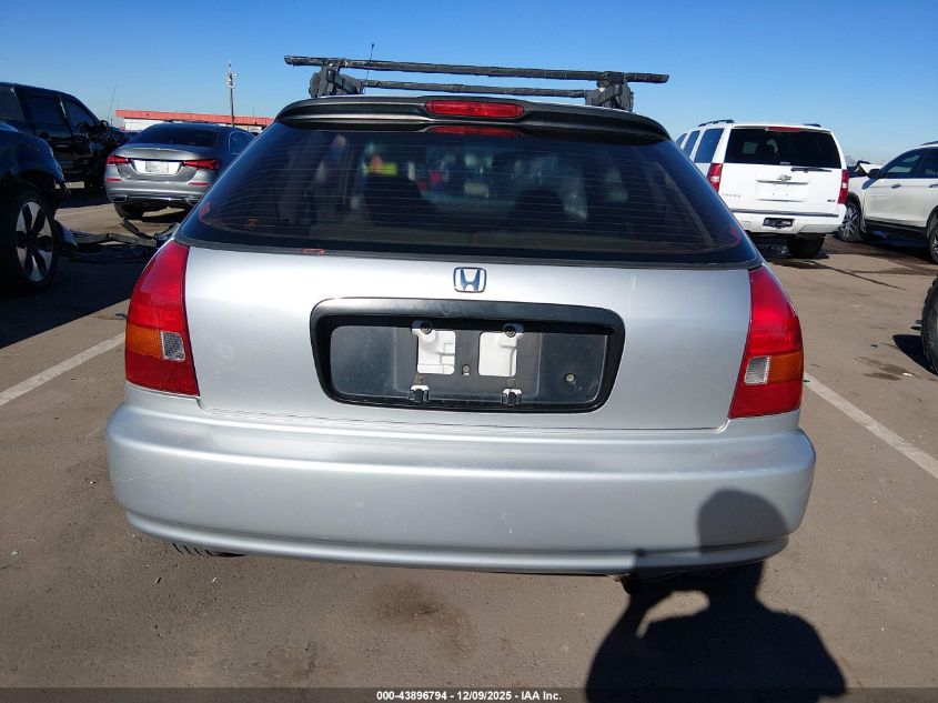 1998 Honda Civic Cx VIN: 2HGEJ6428WH122497 Lot: 43896794