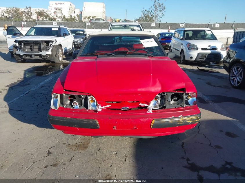 1991 Ford Mustang Lx VIN: 1FACP44M8MF191611 Lot: 43896915