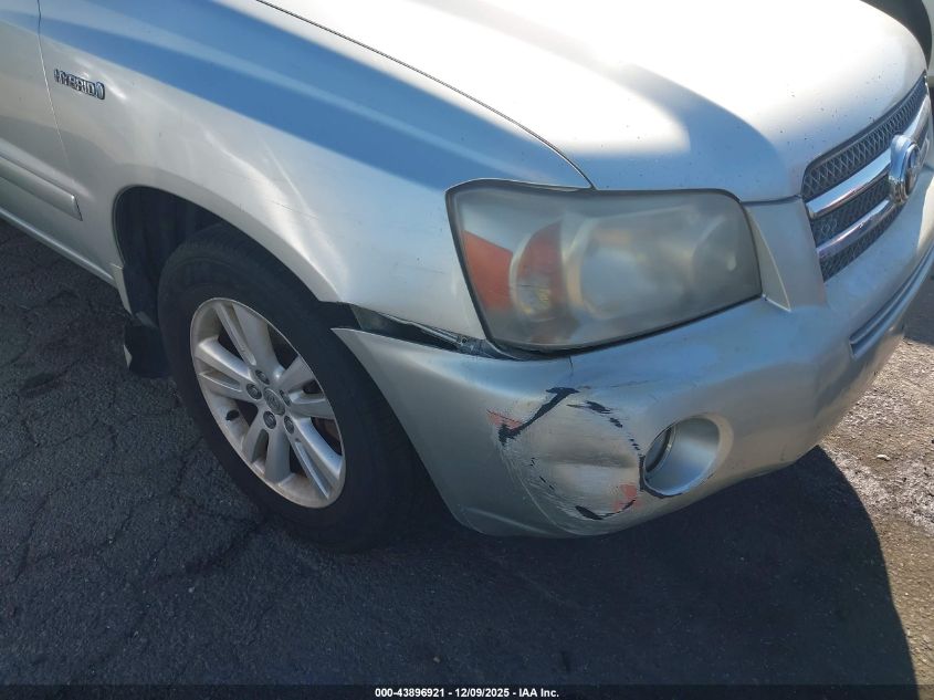 2006 Toyota Highlander Hybrid V6 VIN: JTEEW21A860018046 Lot: 43896921