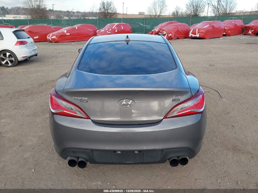 2013 Hyundai Genesis 2.0T R-Spec VIN: KMHHT6KD5DU093542 Lot: 43896930