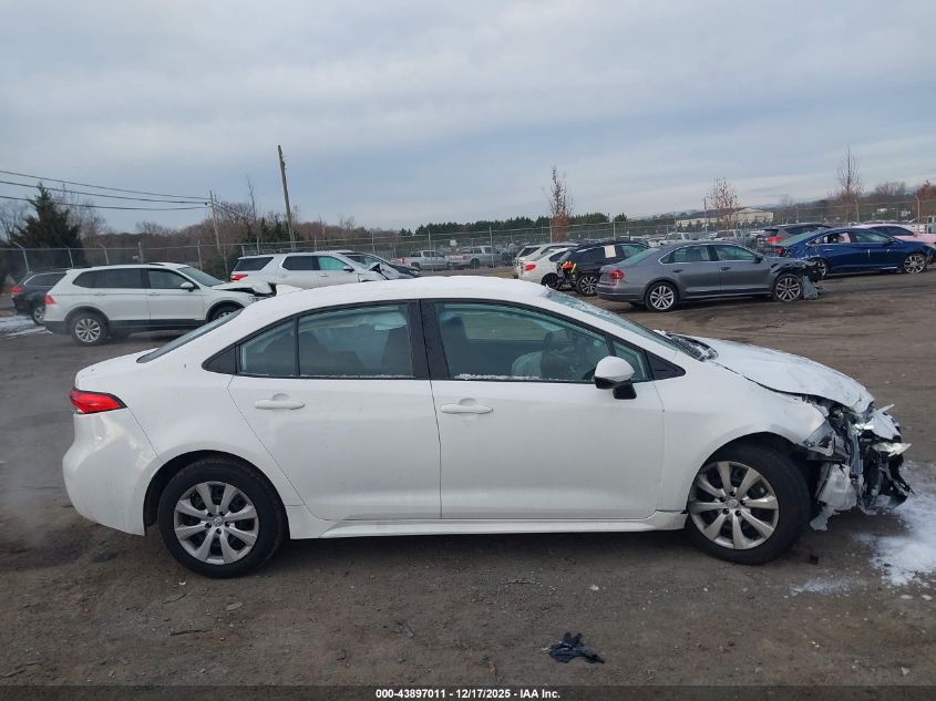 2022 Toyota Corolla Le VIN: 5YFEPMAE6NP376492 Lot: 43897011