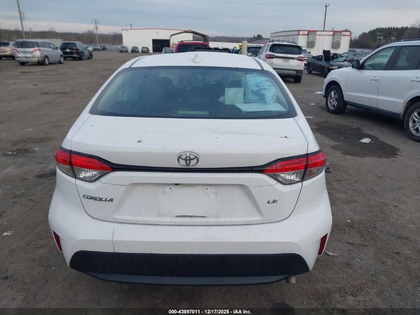 2022 Toyota Corolla Le VIN: 5YFEPMAE6NP376492 Lot: 43897011