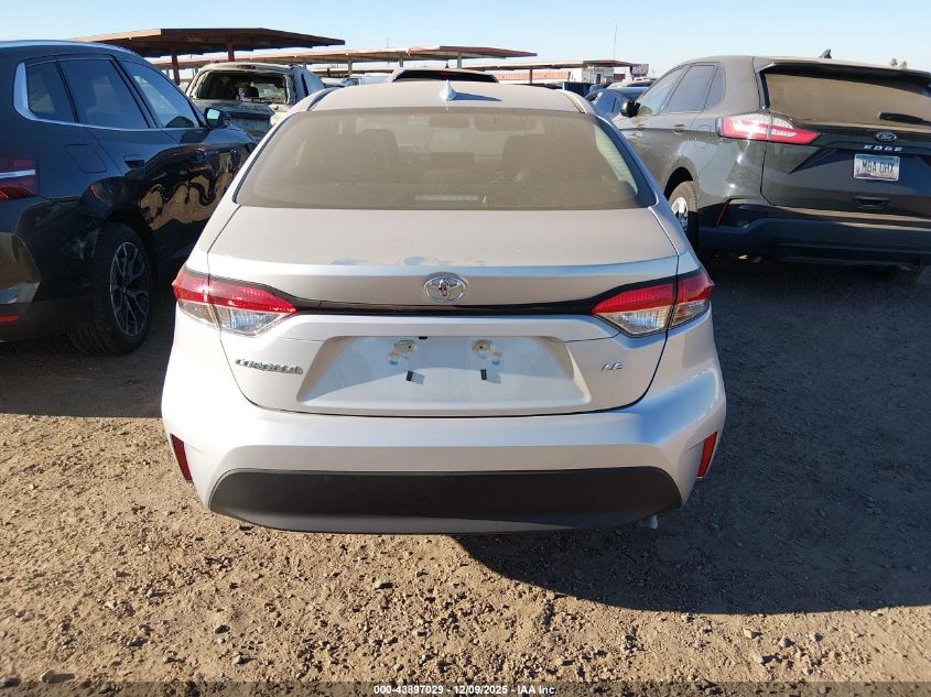 2025 Toyota Corolla Le VIN: 5YFB4MDEXSP281243 Lot: 43897029