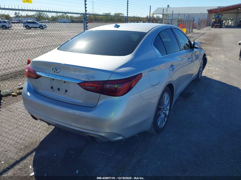 2018 Infiniti Q50 3.0T Luxe VIN: JN1EV7AP3JM356130 Lot: 43897110