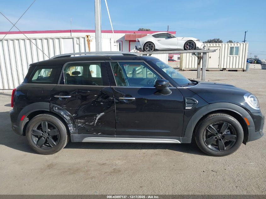 2022 Mini Countryman Cooper VIN: WMZ23BR07N3N86782 Lot: 43897137