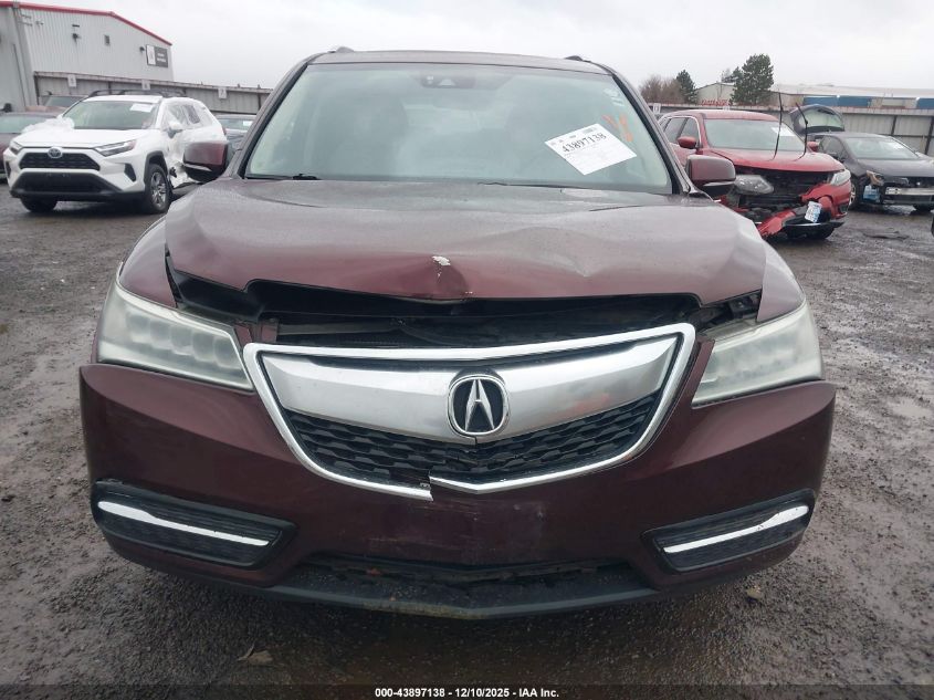 2016 Acura Mdx Technology Acurawatch Plus Packages/Technology Package VIN: 5FRYD4H44GB013074 Lot: 43897138