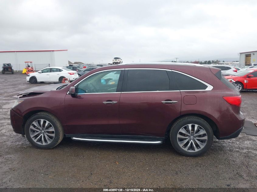 2016 Acura Mdx Technology Acurawatch Plus Packages/Technology Package VIN: 5FRYD4H44GB013074 Lot: 43897138