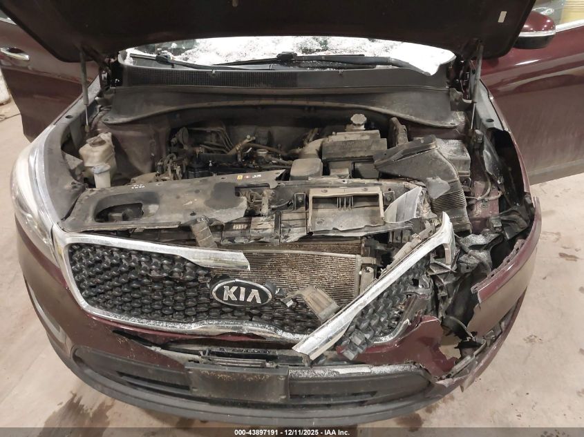 2018 Kia Sorento 2.4L Lx VIN: 5XYPGDA39JG367369 Lot: 43897191