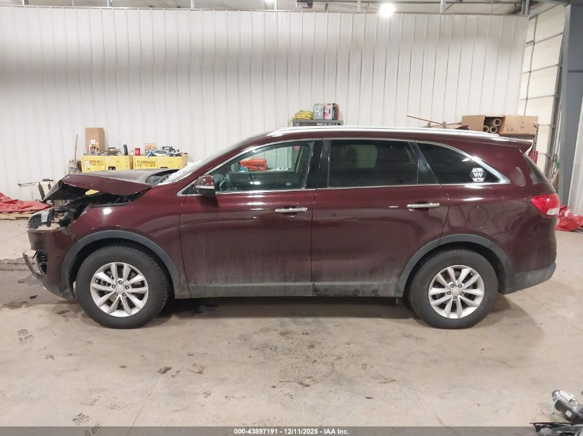 2018 Kia Sorento 2.4L Lx VIN: 5XYPGDA39JG367369 Lot: 43897191