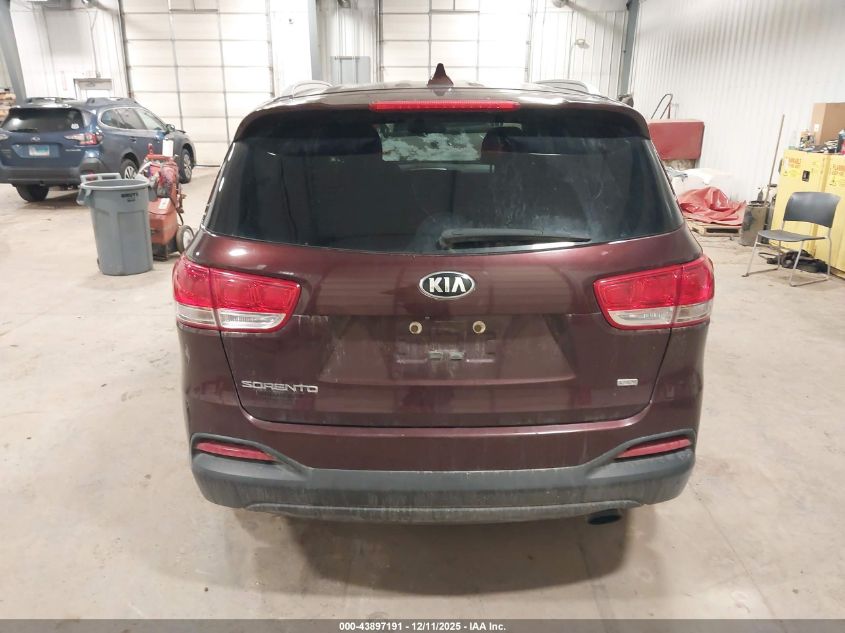 2018 Kia Sorento 2.4L Lx VIN: 5XYPGDA39JG367369 Lot: 43897191