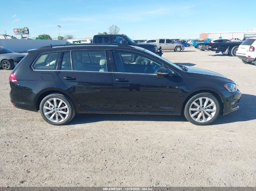 2017 Volkswagen Golf Sportwagen Tsi S/Tsi Se/Tsi Sel VIN: 3VWC17AU0HM532052 Lot: 43897201