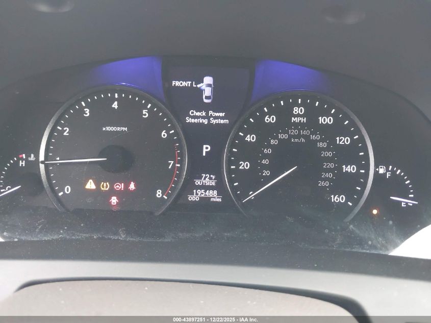 2013 Lexus Ls 460 L VIN: JTHDL5EF8D5006025 Lot: 43897251