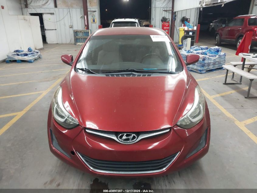 2016 Hyundai Elantra Se VIN: 5NPDH4AE0GH726059 Lot: 43897287