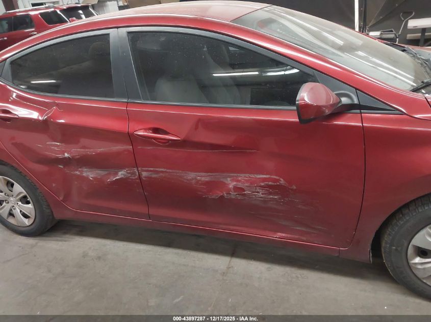 2016 Hyundai Elantra Se VIN: 5NPDH4AE0GH726059 Lot: 43897287