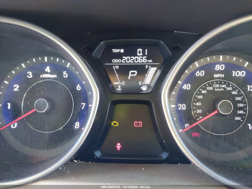 2013 Hyundai Elantra Gls VIN: 5NPDH4AE1DH374945 Lot: 43897333