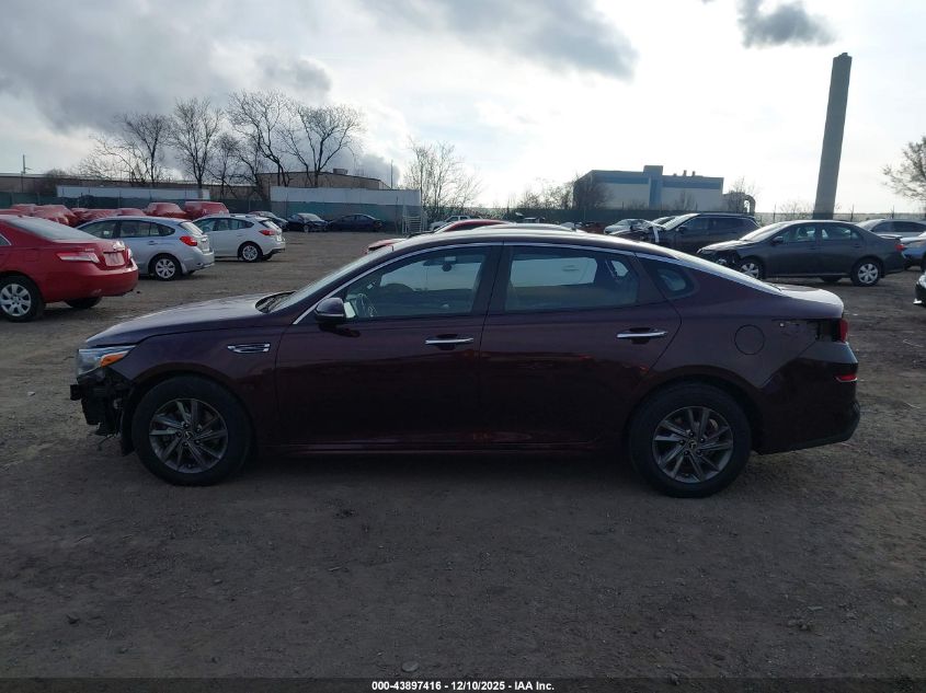 2019 Kia Optima Lx VIN: 5XXGT4L34KG346931 Lot: 43897416