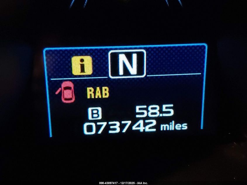 2017 Subaru Outback 2.5I Limited VIN: 4S4BSANC6H3279536 Lot: 43897417