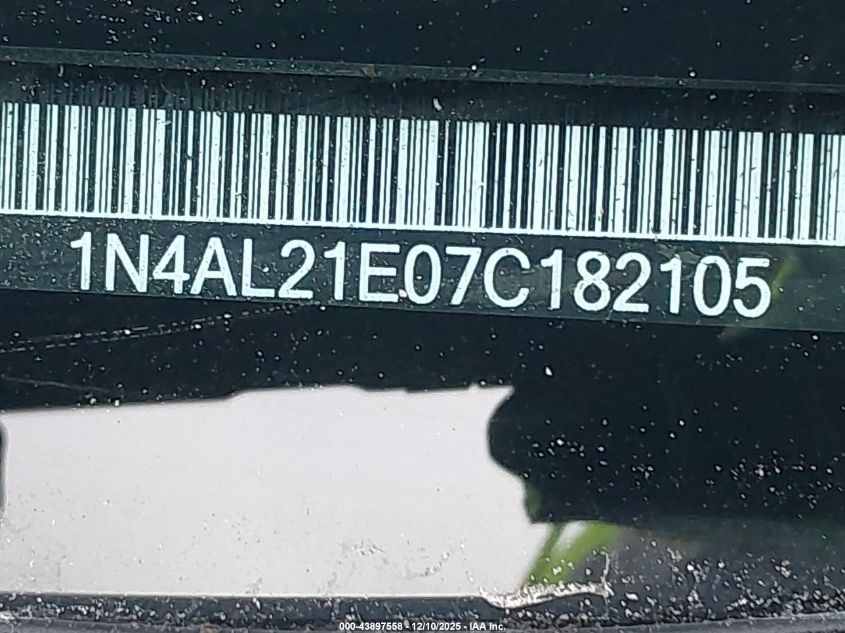2007 Nissan Altima 2.5 S VIN: 1N4AL21E07C182105 Lot: 43897558
