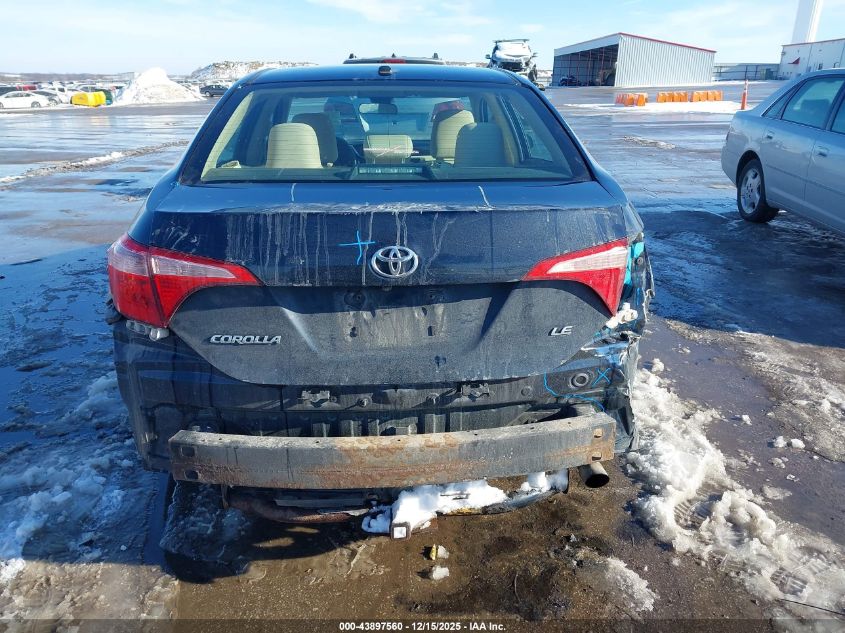 2017 Toyota Corolla Le VIN: 5YFBURHE8HP595473 Lot: 43897560