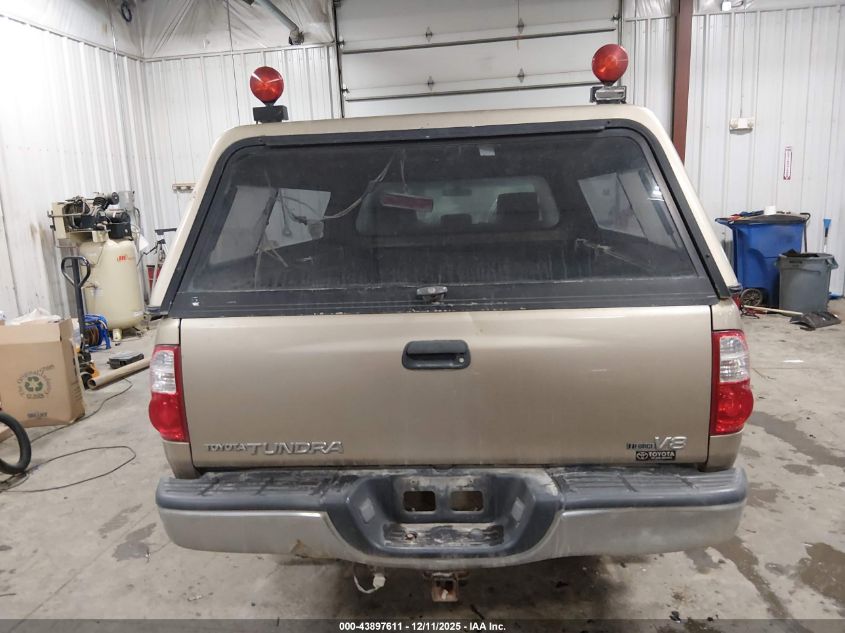 2005 Toyota Tundra Base V8 VIN: 5TBJT32185S456862 Lot: 43897611