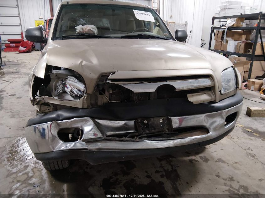 2005 Toyota Tundra Base V8 VIN: 5TBJT32185S456862 Lot: 43897611