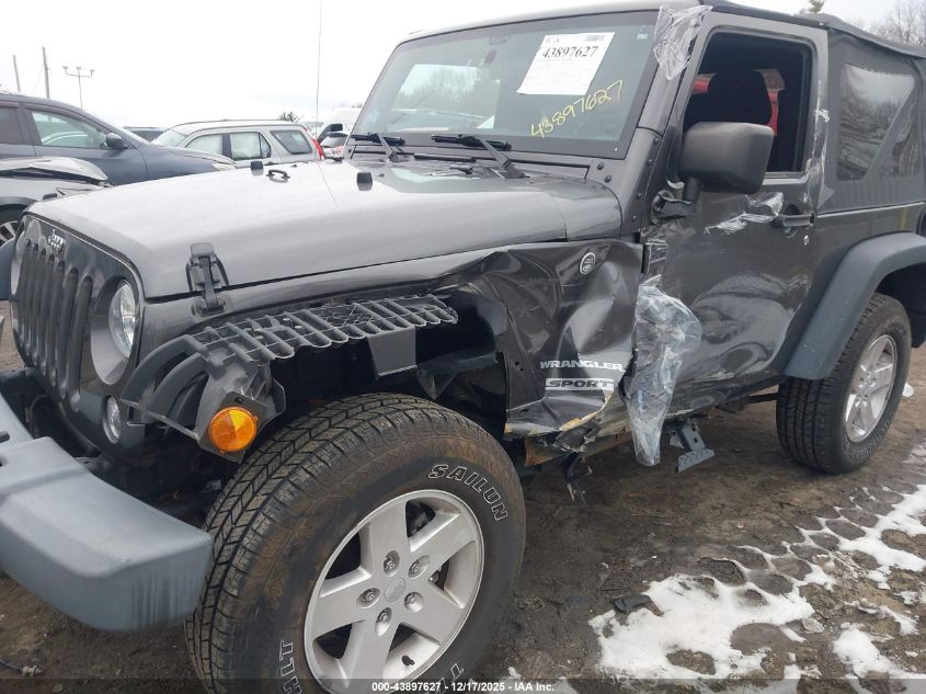 2017 Jeep Wrangler Sport 4X4 VIN: 1C4AJWAG7HL584469 Lot: 43897627