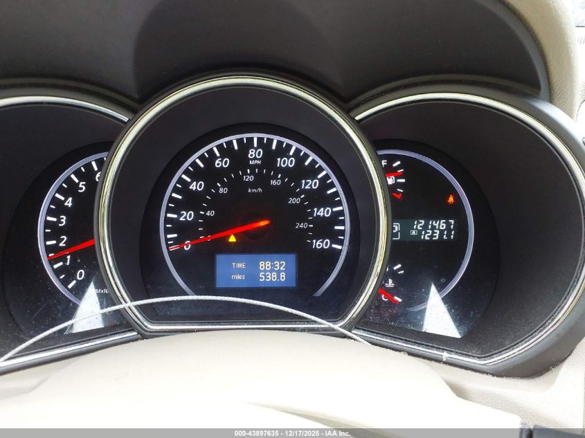 2012 Nissan Murano S VIN: JN8AZ1MW2CW206330 Lot: 43897635