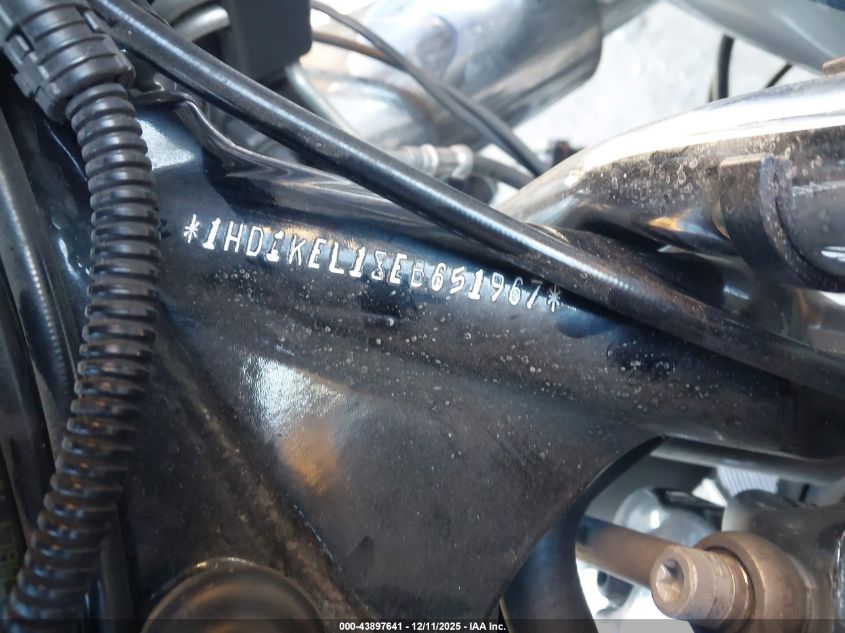 2014 Harley-Davidson Flhtk Electra Glide Ultra Ltd VIN: 1HD1KEL18EB651967 Lot: 43897641