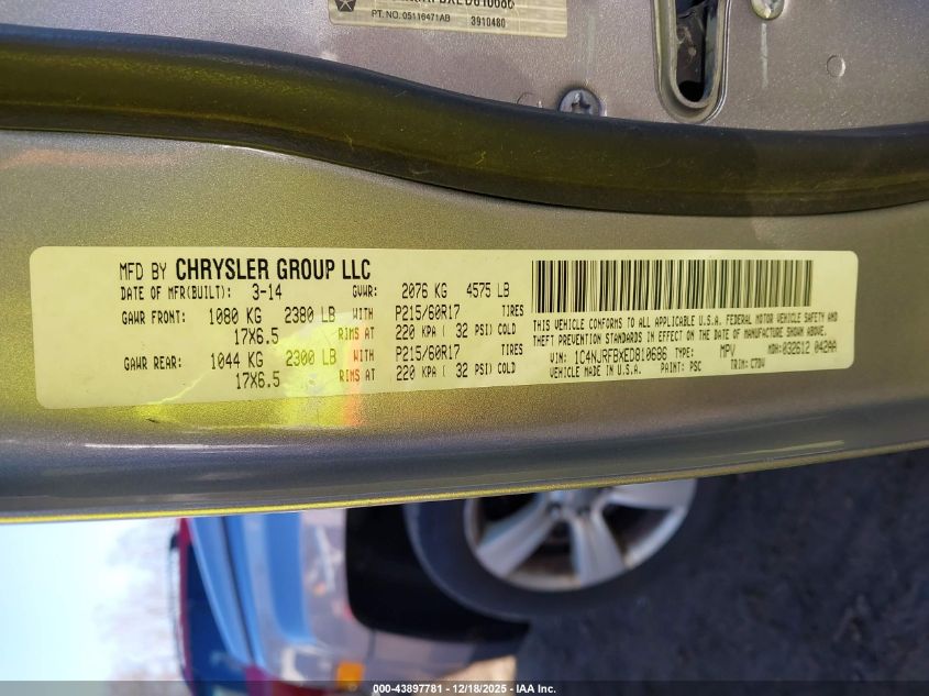 2014 Jeep Patriot Latitude VIN: 1C4NJRFBXED810686 Lot: 43897781