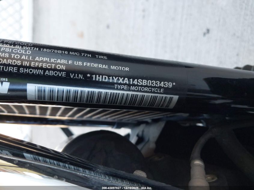2025 Harley-Davidson Fxlrst VIN: 1HD1YXA14SB033439 Lot: 43897827