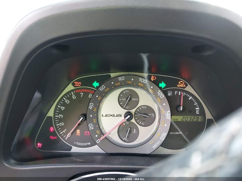 2005 Lexus Is 300 Base W/5-Speed Manual VIN: JTHBD192550094308 Lot: 43897862