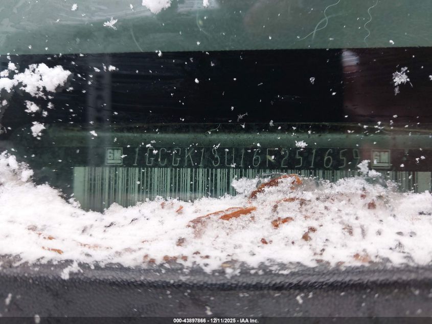 2006 Chevrolet Silverado 1500Hd Lt1 VIN: 1GCGK13U16F251659 Lot: 43897866