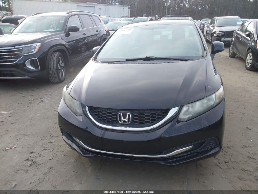 2013 Honda Civic Lx VIN: 19XFB2F52DE047725 Lot: 43897900