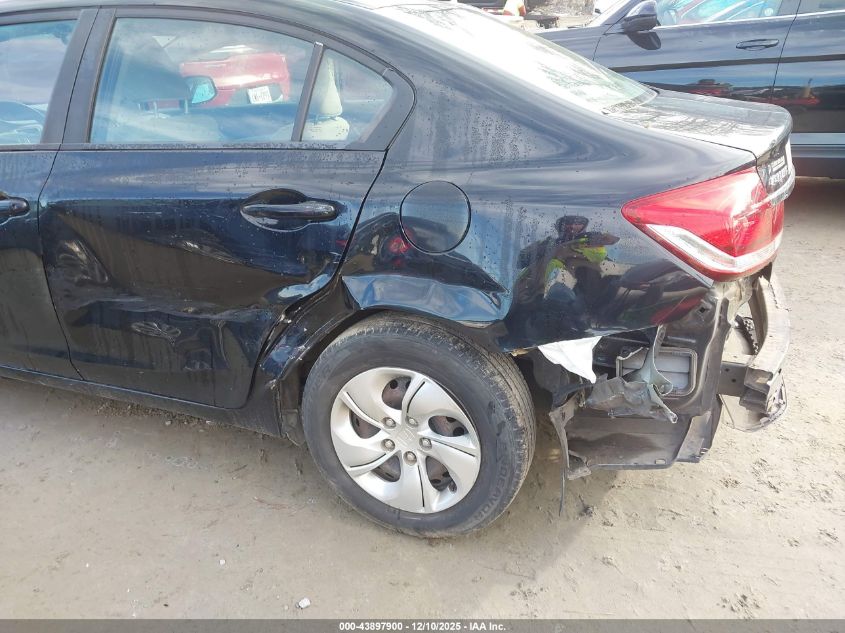 2013 Honda Civic Lx VIN: 19XFB2F52DE047725 Lot: 43897900