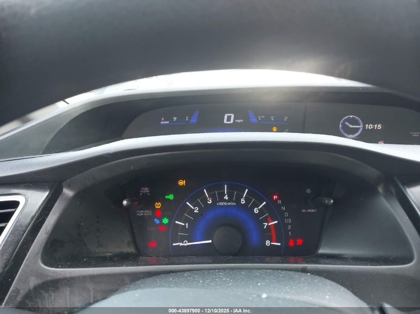 2013 Honda Civic Lx VIN: 19XFB2F52DE047725 Lot: 43897900