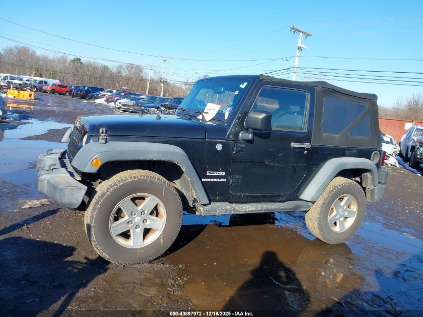 2013 Jeep Wrangler Sport VIN: 1C4AJWAG1DL563918 Lot: 43897972