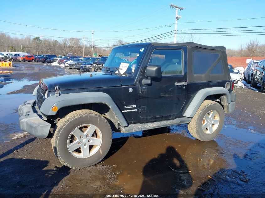 2013 Jeep Wrangler Sport VIN: 1C4AJWAG1DL563918 Lot: 43897972