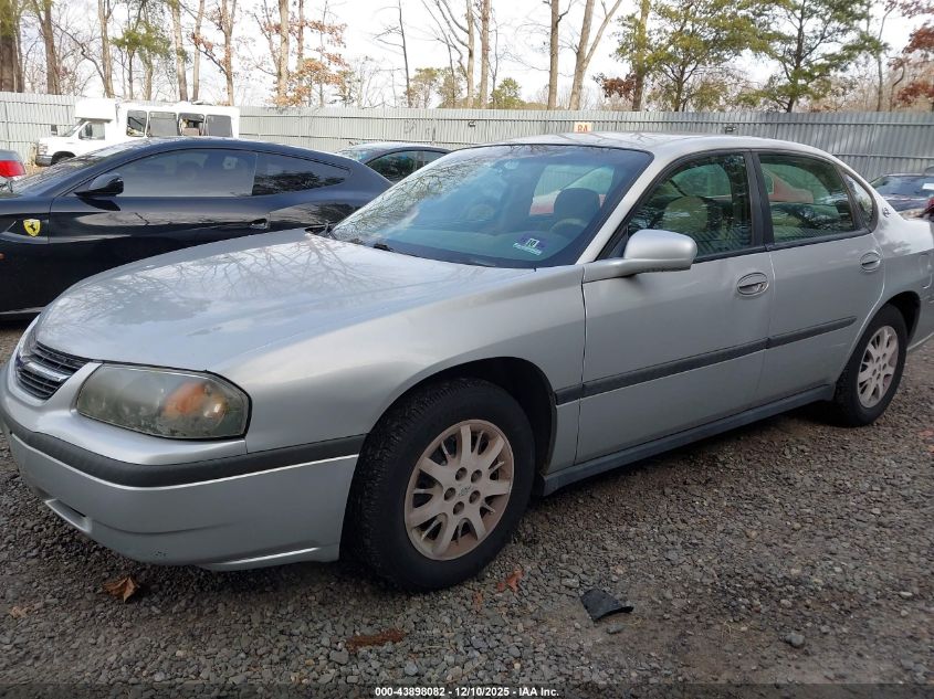 2001 Chevrolet Impala VIN: 2G1WF55E719172777 Lot: 43898082