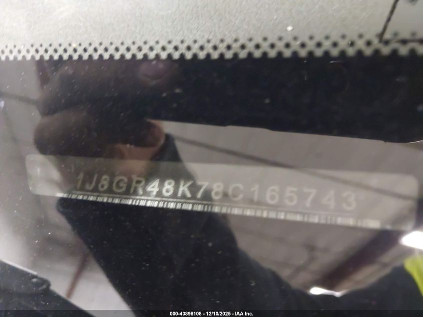 2008 Jeep Grand Cherokee Laredo VIN: 1J8GR48K78C165743 Lot: 43898108
