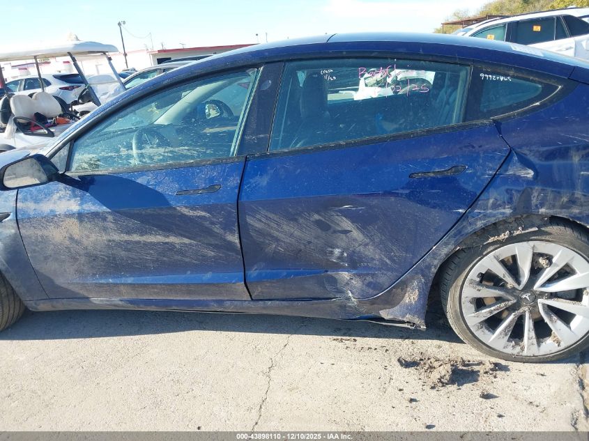 2022 Tesla Model 3 Long Range Dual Motor All-Wheel Drive VIN: 5YJ3E1EB8NF262534 Lot: 43898110