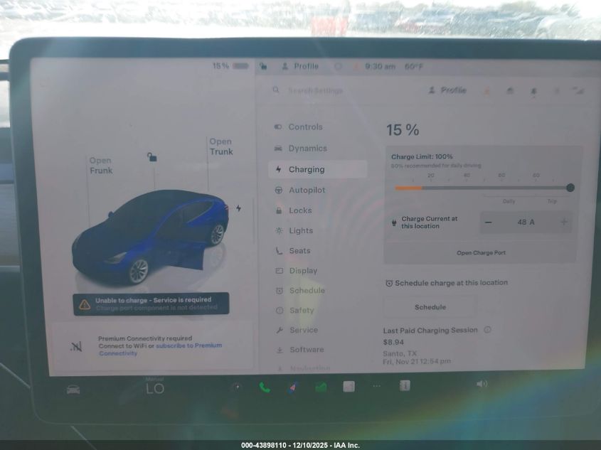2022 Tesla Model 3 Long Range Dual Motor All-Wheel Drive VIN: 5YJ3E1EB8NF262534 Lot: 43898110