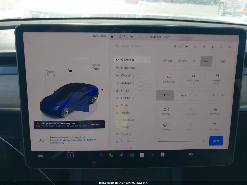 2022 Tesla Model 3 Long Range Dual Motor All-Wheel Drive VIN: 5YJ3E1EB8NF262534 Lot: 43898110