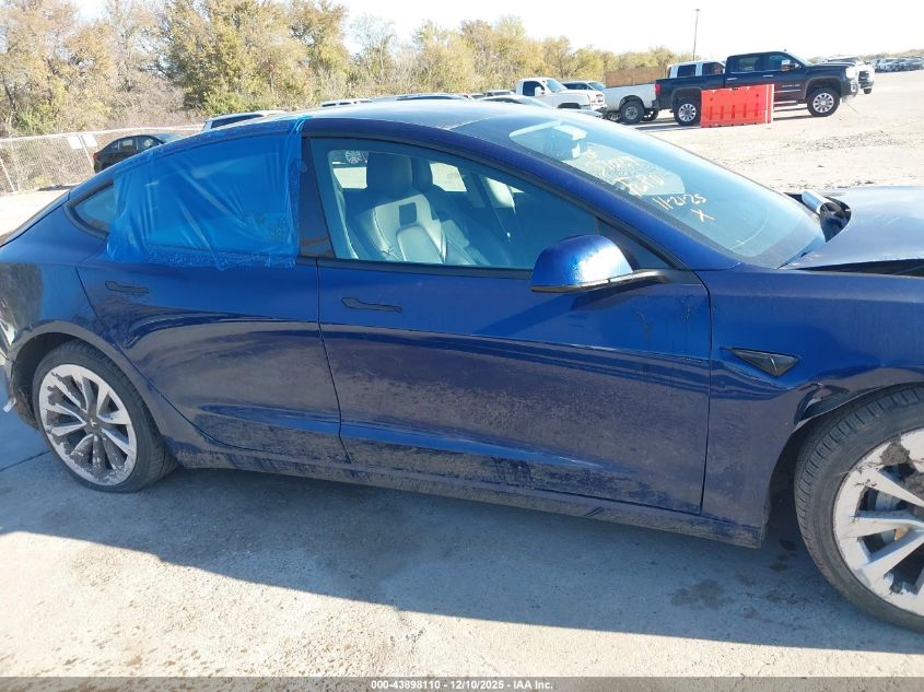 2022 Tesla Model 3 Long Range Dual Motor All-Wheel Drive VIN: 5YJ3E1EB8NF262534 Lot: 43898110