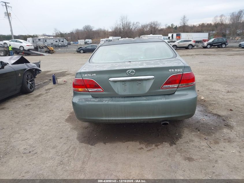 2005 Lexus Es 330 VIN: JTHBA30G855139855 Lot: 43898143