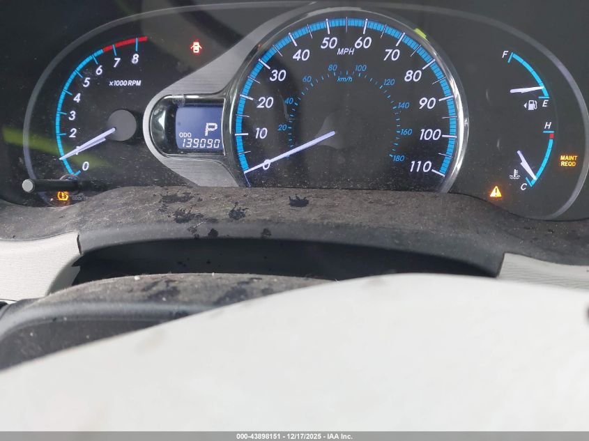 2014 Toyota Sienna Xle V6 8 Passenger VIN: 5TDYK3DC2ES479691 Lot: 43898151