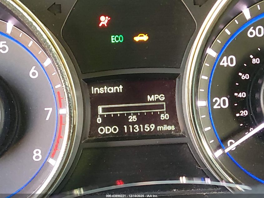 2013 Hyundai Sonata Gls VIN: 5NPEB4AC0DH641173 Lot: 43898221